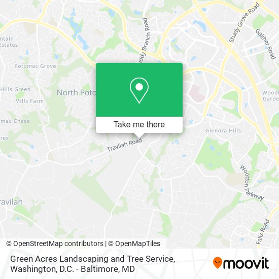 Mapa de Green Acres Landscaping and Tree Service