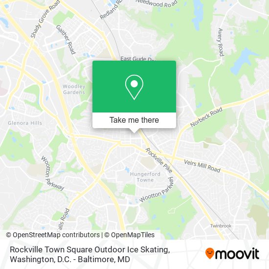 Rockville Town Square Outdoor Ice Skating map