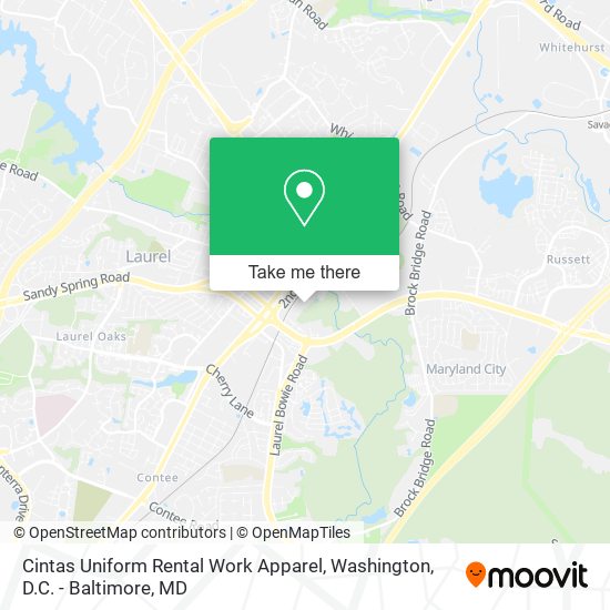 Mapa de Cintas Uniform Rental Work Apparel