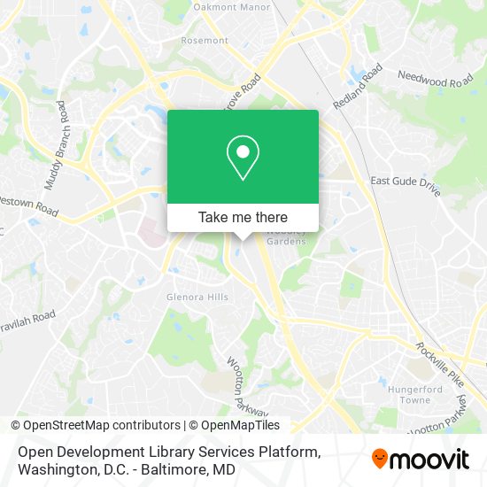 Open Development Library Services Platform map