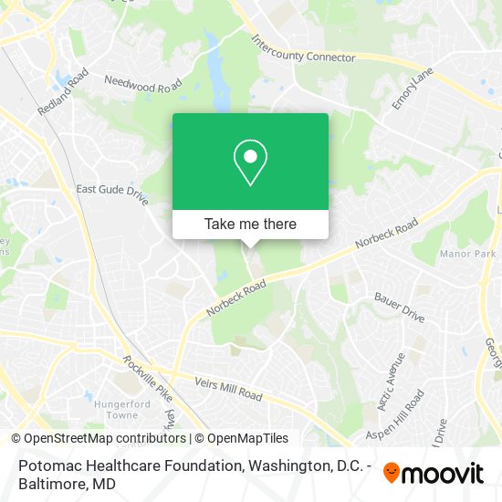 Mapa de Potomac Healthcare Foundation