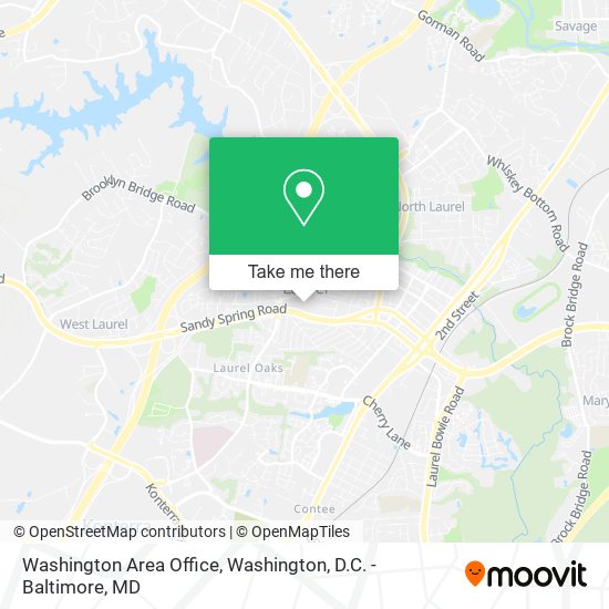 Mapa de Washington Area Office