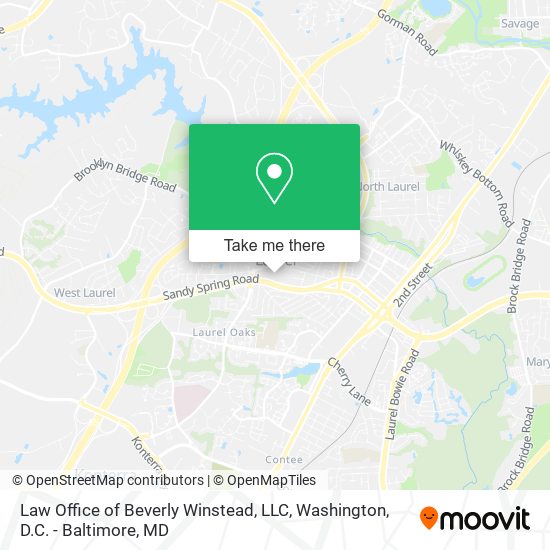 Mapa de Law Office of Beverly Winstead, LLC