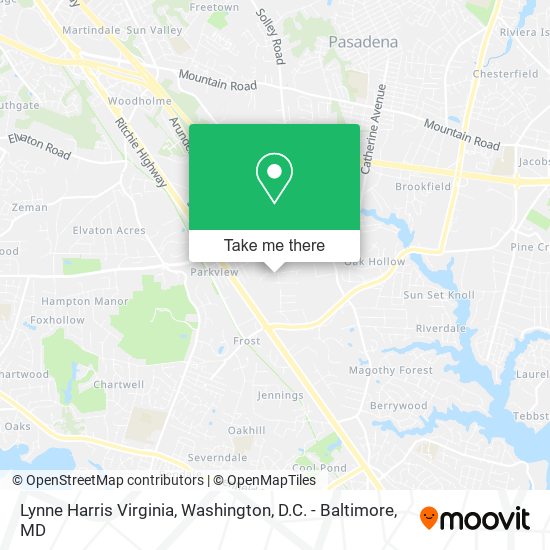 Mapa de Lynne Harris Virginia