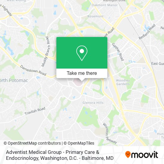 Adventist Medical Group - Primary Care & Endocrinology map