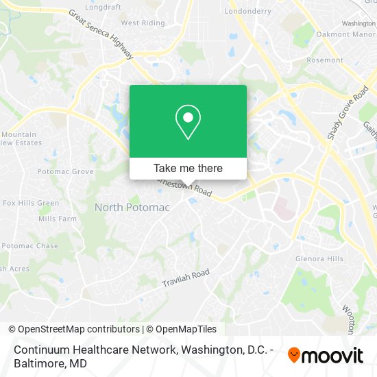 Continuum Healthcare Network map