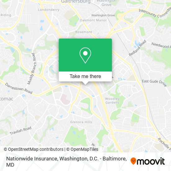 Mapa de Nationwide Insurance