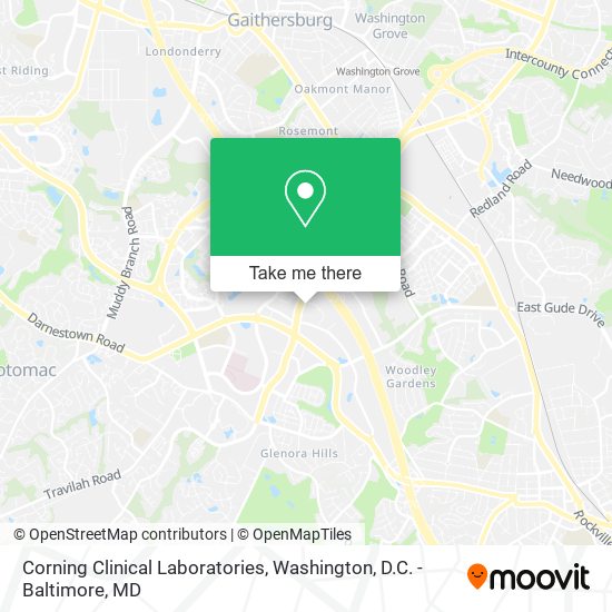 Corning Clinical Laboratories map