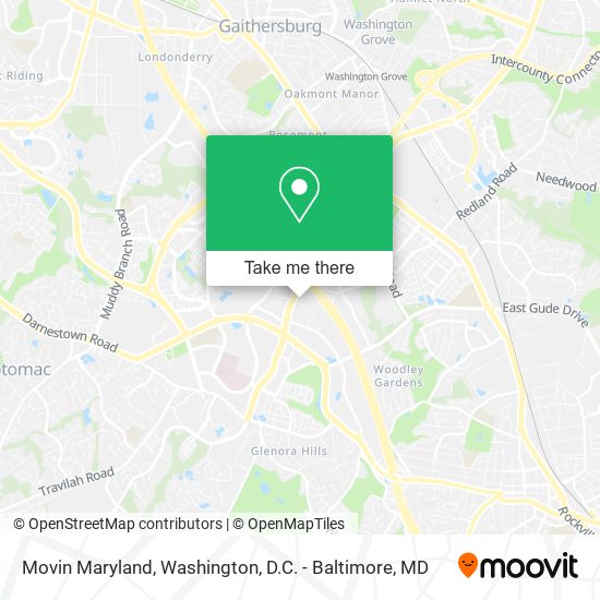 Mapa de Movin Maryland