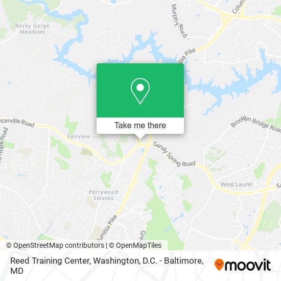 Reed Training Center map