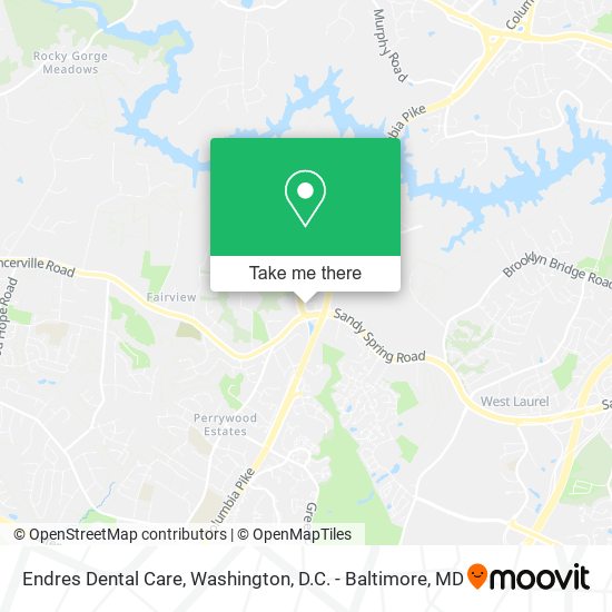 Mapa de Endres Dental Care