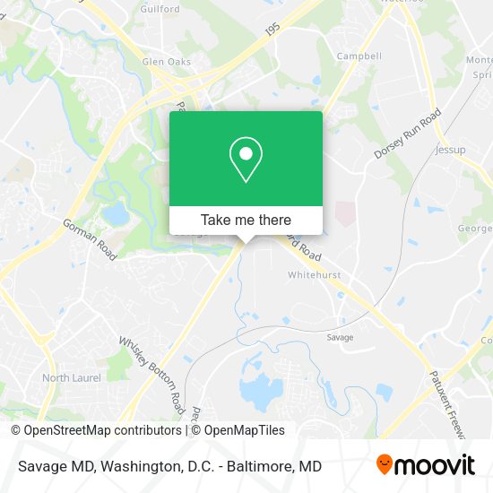 Savage MD map
