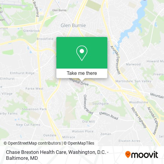 Mapa de Chase Brexton Health Care