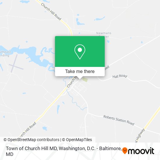 Town of Church Hill MD map