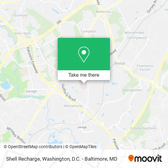 Shell Recharge map