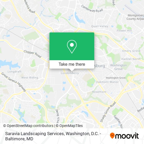 Saravia Landscaping Services map