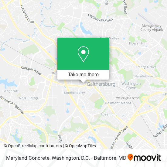 Mapa de Maryland Concrete