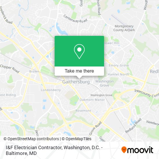 I&F Electrician Contractor map