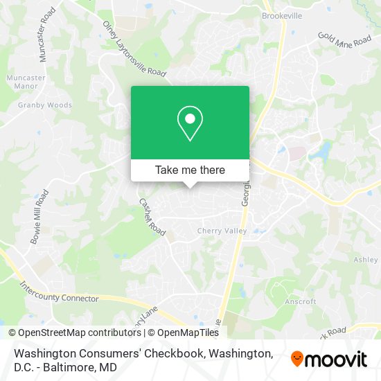 Washington Consumers' Checkbook map