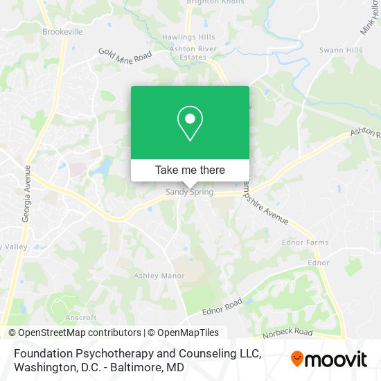 Mapa de Foundation Psychotherapy and Counseling LLC