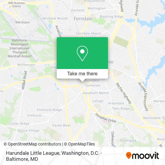 Mapa de Harundale Little League