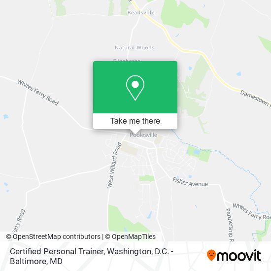 Certified Personal Trainer map