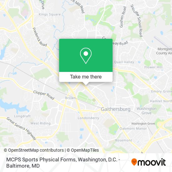 MCPS Sports Physical Forms map