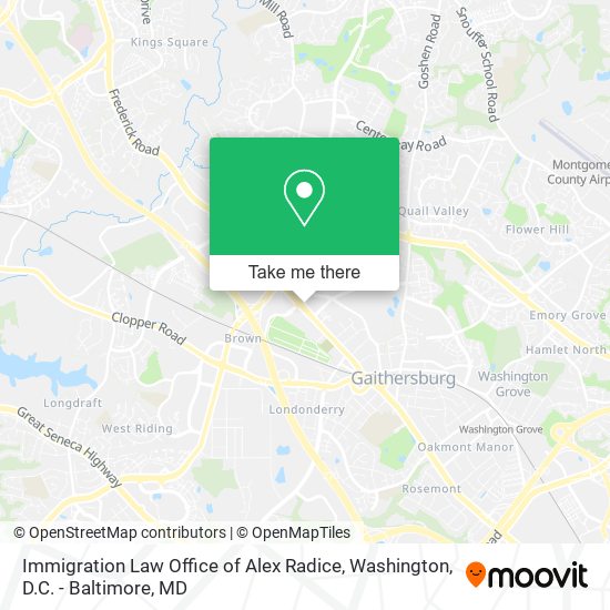 Mapa de Immigration Law Office of Alex Radice