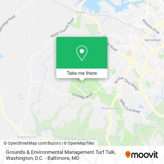 Grounds & Environmental Management Turf Talk map