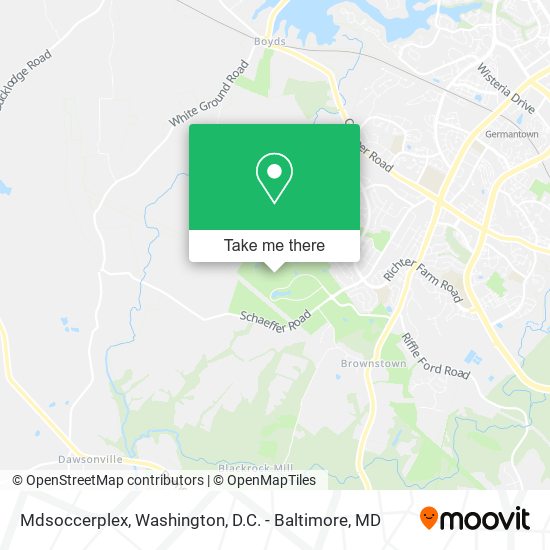 Mdsoccerplex map