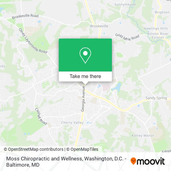 Moss Chiropractic and Wellness map