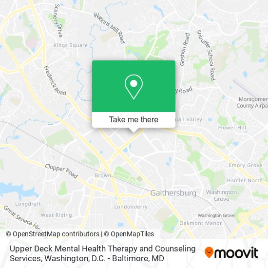 Upper Deck Mental Health Therapy and Counseling Services map