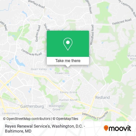 Reyes Renewal Service's map