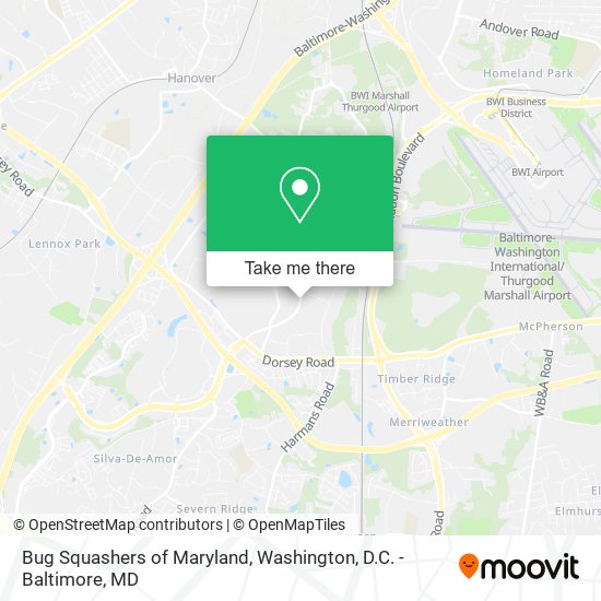 Mapa de Bug Squashers of Maryland