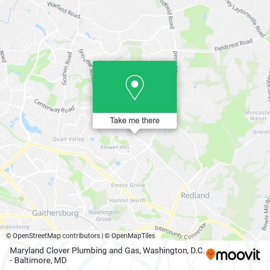 Maryland Clover Plumbing and Gas map