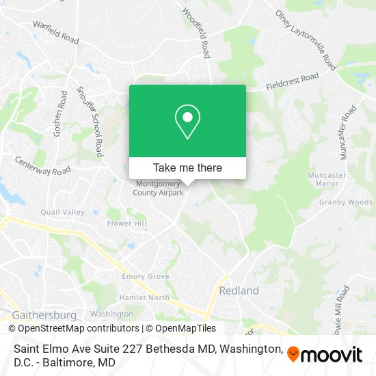 Mapa de Saint Elmo Ave Suite 227 Bethesda MD