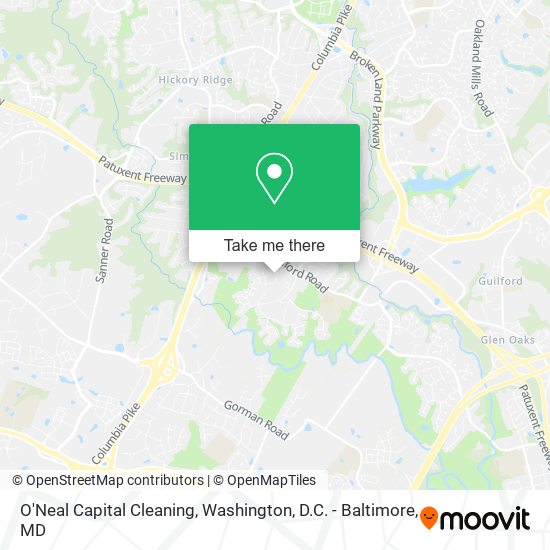 Mapa de O'Neal Capital Cleaning