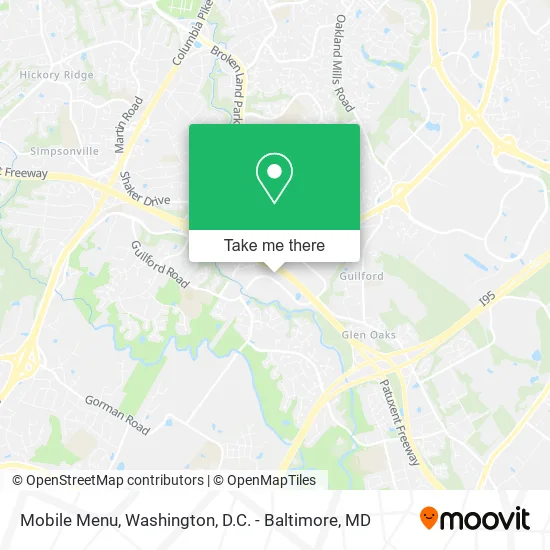 Mapa de Mobile Menu