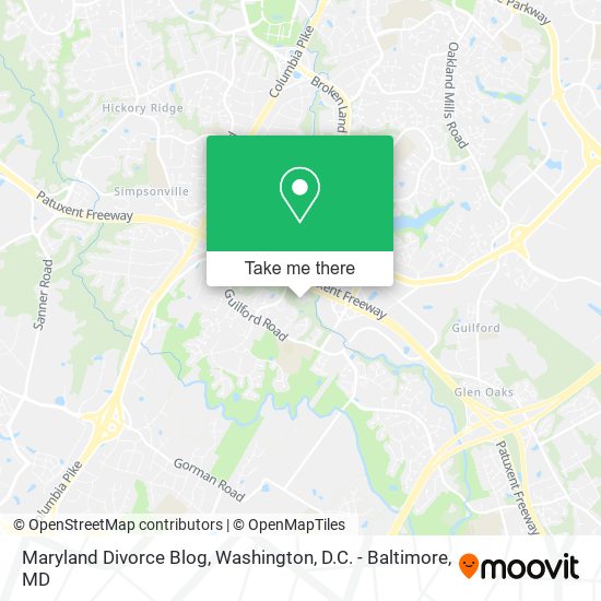 Mapa de Maryland Divorce Blog