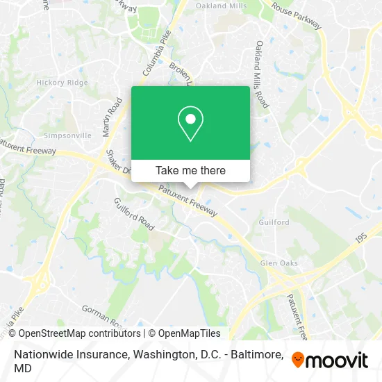 Nationwide Insurance map