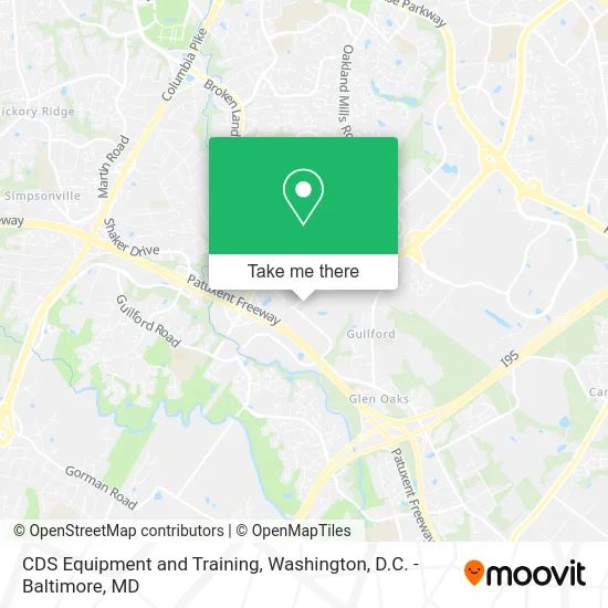 CDS Equipment and Training map