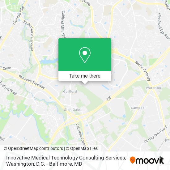 Innovative Medical Technology Consulting Services map