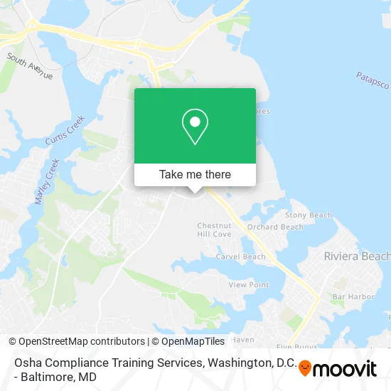 Mapa de Osha Compliance Training Services