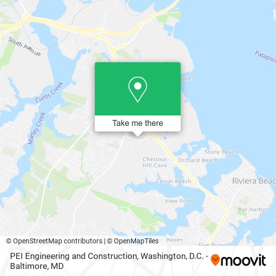 PEI Engineering and Construction map