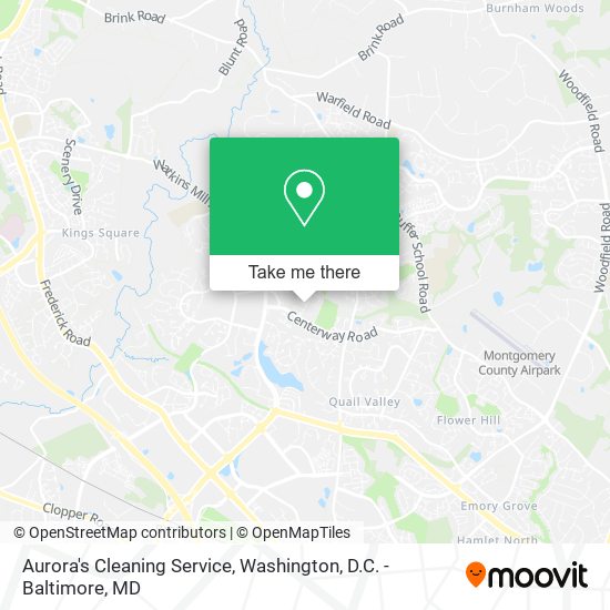 Aurora's Cleaning Service map