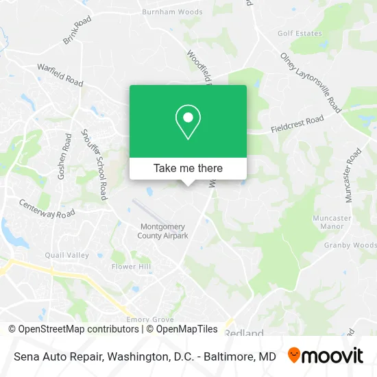 Sena Auto Repair map