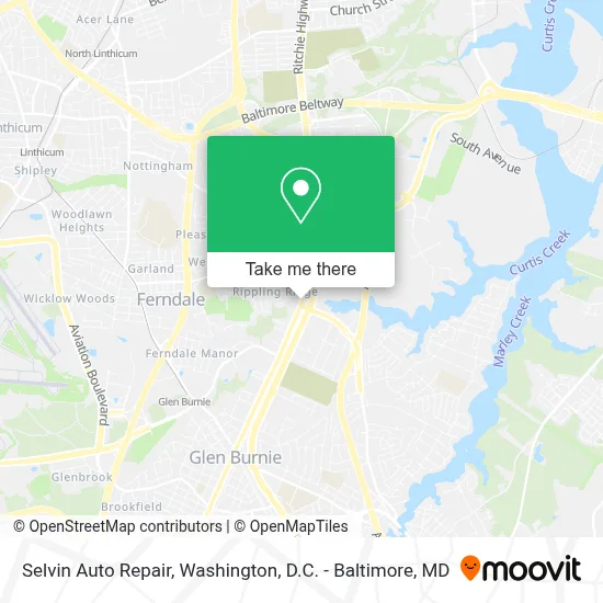 Selvin Auto Repair map