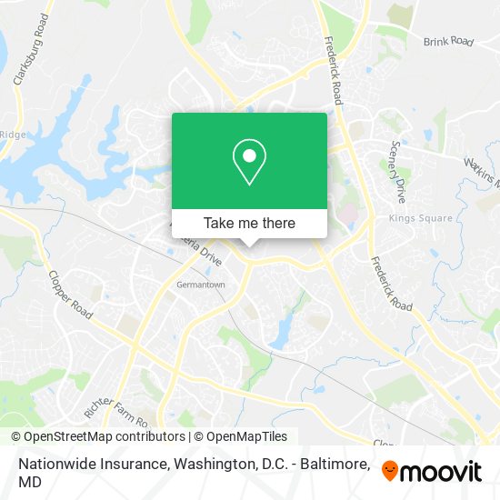 Mapa de Nationwide Insurance