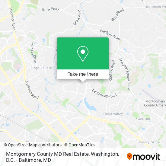 Montgomery County MD Real Estate map