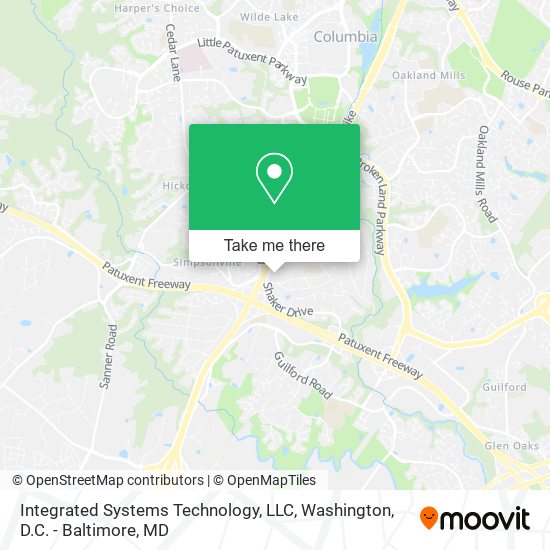 Mapa de Integrated Systems Technology, LLC